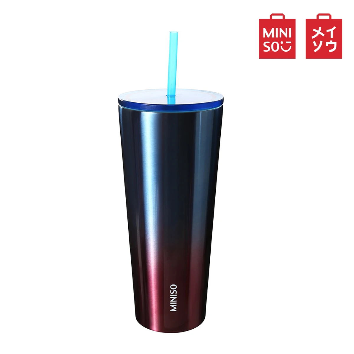 MINISO 750 мл полированная чашка для напитков из нержавеющей стали с матовым покрытием, серия стаканчиков для льда, вина, напитков для дома, кухни, бара