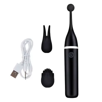 Female Clitoris 3 Caps Replaceable Vibrator G Spot Masturbation Massage Sex Toy Suitable For Women Couples Adult Products Erotic 6