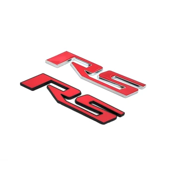 

3D Metal RS Logo Emblem Rally Sport Auto Badge Sticker Racing Car Rear Trunk Decal For Chevy