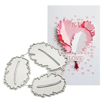 

Feather Metal Cutting Dies Stencil Scrapbooking DIY Album Stamp Paper Embossing
