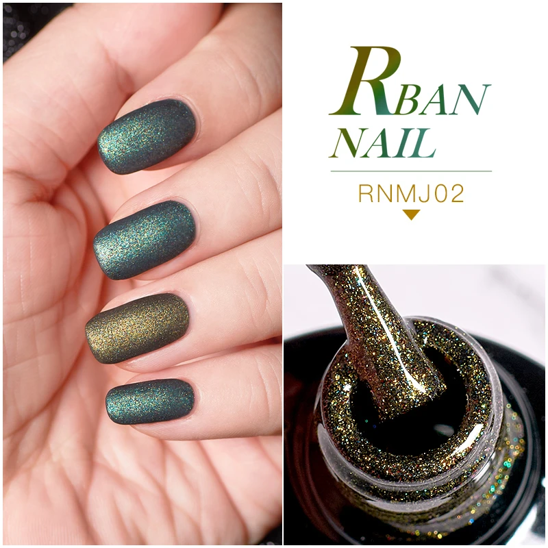 RBAN NAIL 8 мл УФ-гель для ногтей с блестками лак для ногтей от носков стойкий Полупостоянный лак для ногтей Маникюр УФ светодиодный лак для ногтей