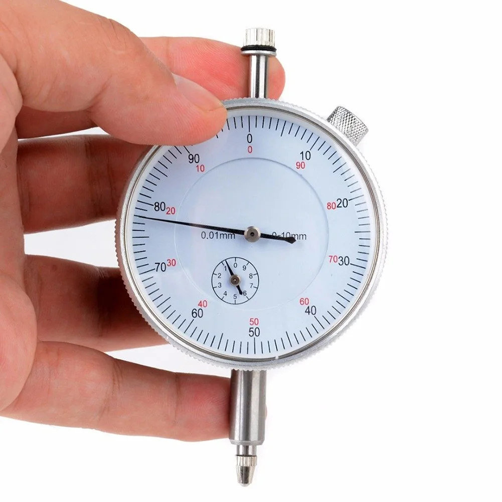0-10mm Dial Indicator Gauge Industrial Work Portable Dialgauge Meter 0.01mm Resolution Measuring Tool Analog