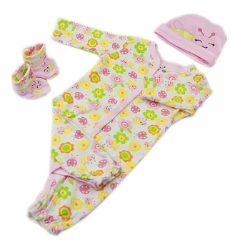 

3Pcs/set Reborn Baby Dolls Accessories Rompers Set for 22-23 Inches Dolls - Littie Bee/Littie Plane