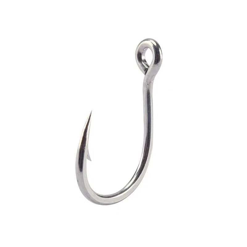 Mustad 10881 Stainless High Carbon Steel Large Squid Bait Fishing Assist  Slow Fast Saltwater Jigging Single Fish Jig Hooks
