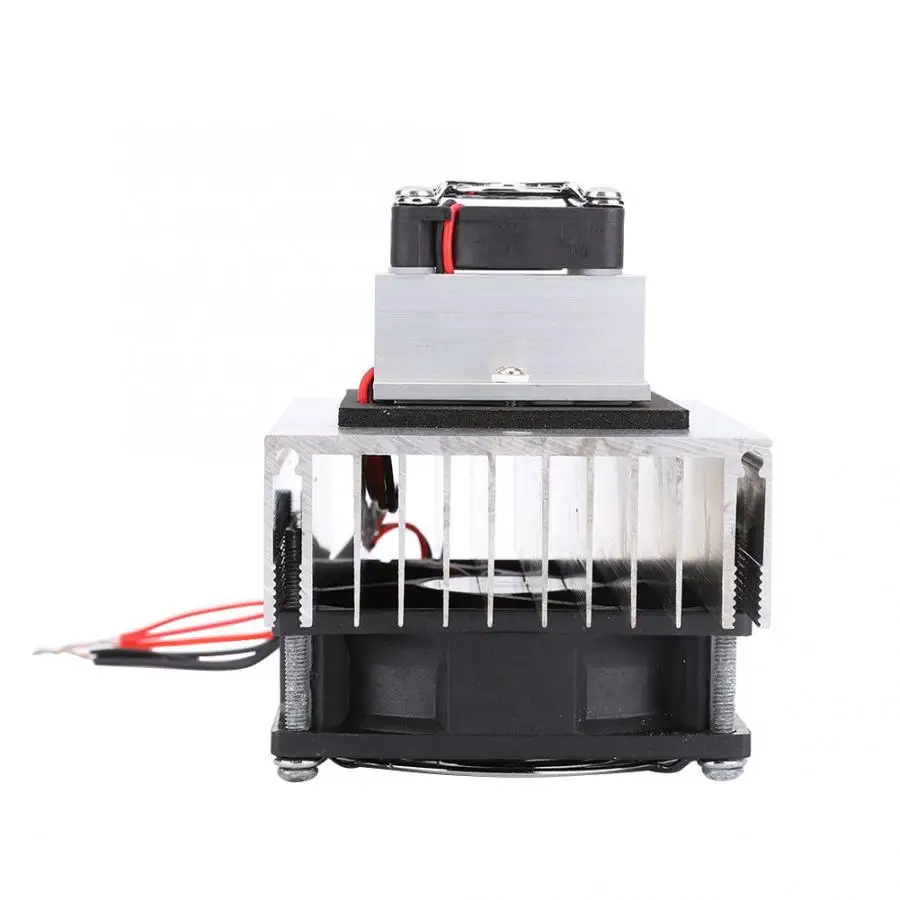12V 6A Thermoelectric Peltier Refrigeration Cooling System Kit Cooler Fan DIY Cooling System Kit