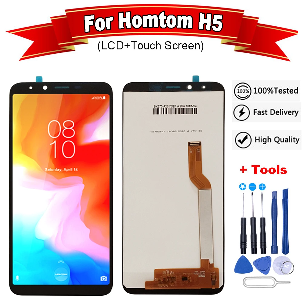 5 7 дюймов для Homtom H5 ЖК-дисплей Дисплей + сенсорный экран Экран 100% оригинал