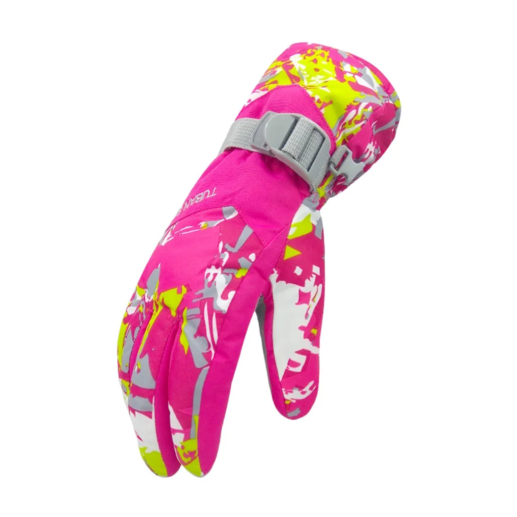 Лыжные перчатки для сноуборда Сверхлегкие Водонепроницаемые зимние теплые флисовые мотоциклетные перчатки для альпинизма на открытом воздухе# FO