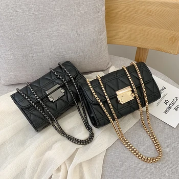 

Shoulder Bag Luxury Designer Crossbody Bag For Women 2020 PU Leather Purses And Handbags With Chain Brand Messenger Bag Small