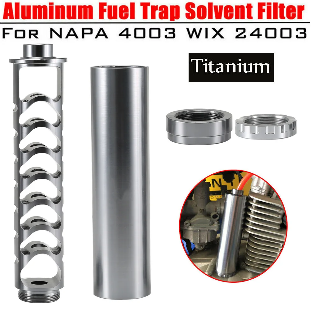 

Spiral 1/2-28 5/8-24 Single Core Car Fuel Filter for NAPA 4003 WIX 24003 Solvent FI-19ING
