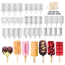 Silicone picolé molde de sorvete molde verão diy caseiro ice cube bandeja gelo pop bloco freezer frutas suco sobremesa fabricante ferramenta