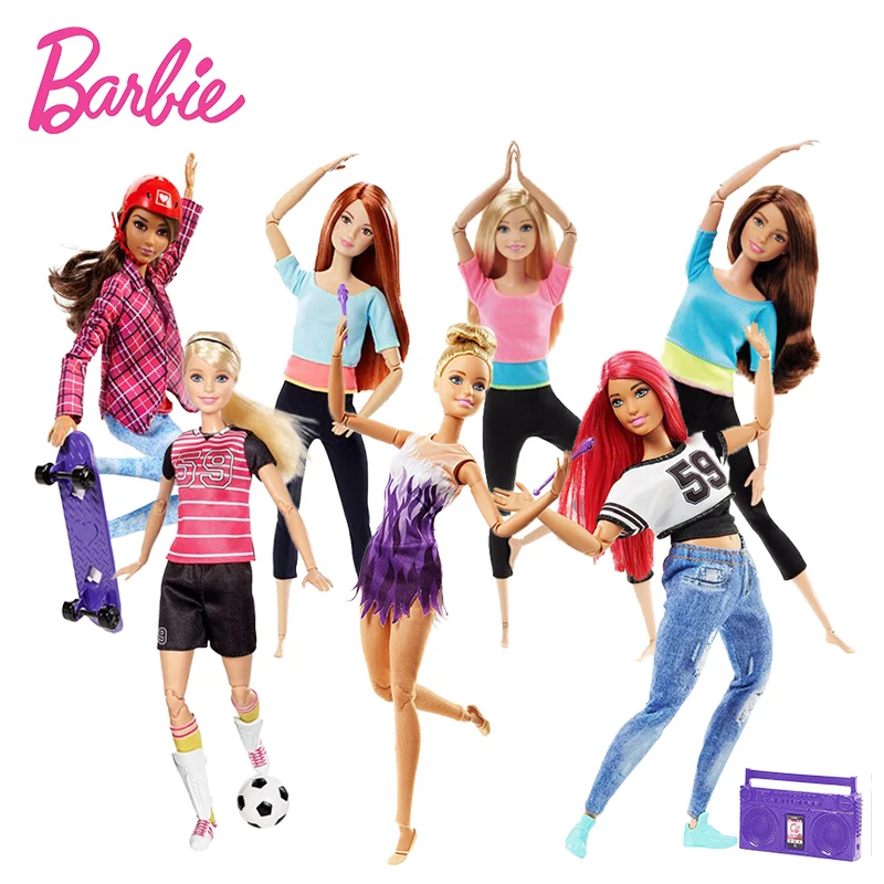 Оригинальная кукла Барби, конечная возможная Кукла Барби, игрушечная гимнастка, танцовщица, сделанная для движения, скейтбордист, футбольный игрок, модель игрушки