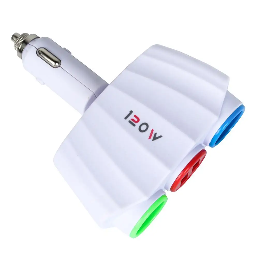 Автомобильный прикуриватель с одним для двух 12 V/24 V Универсальный адаптер зарядного устройства с двойным USB