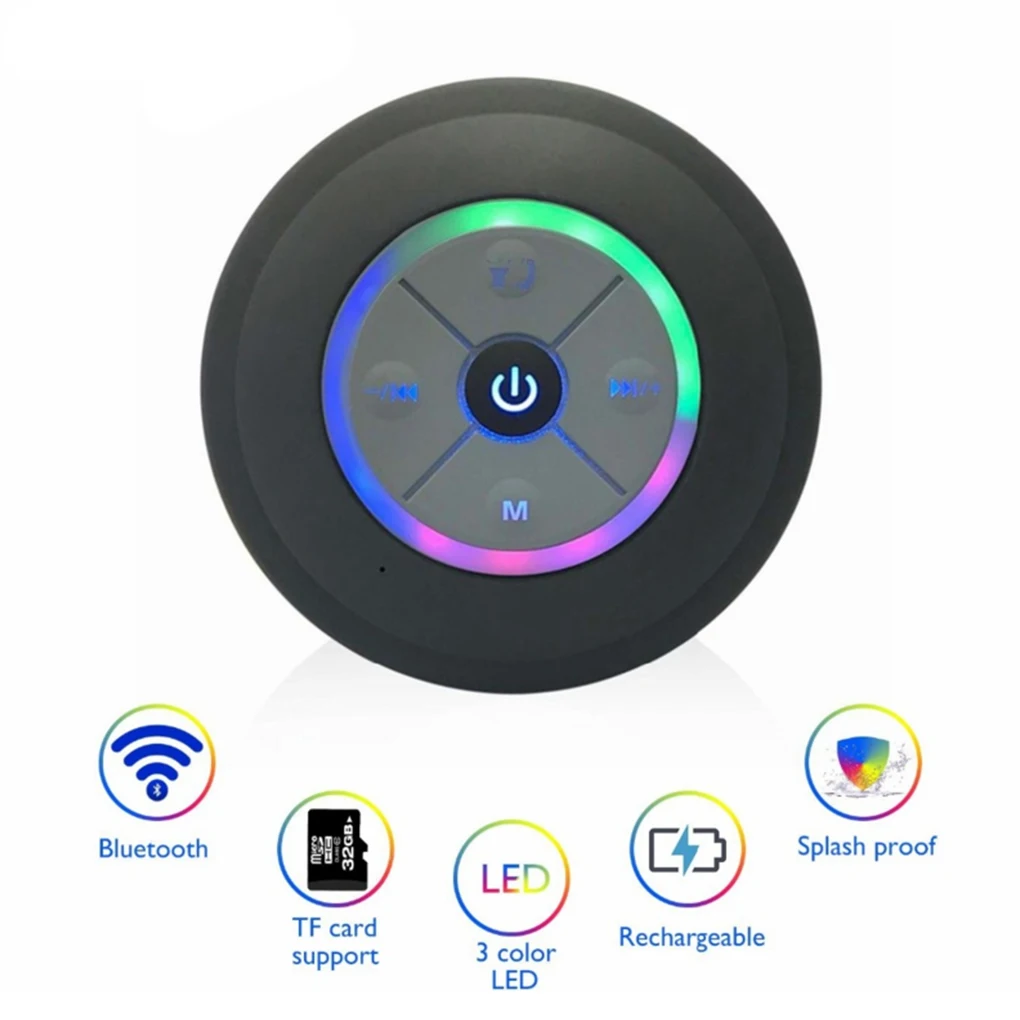 Светодиодный Bluetooth-динамик Q9 водонепроницаемая Беспроводная музыкальная