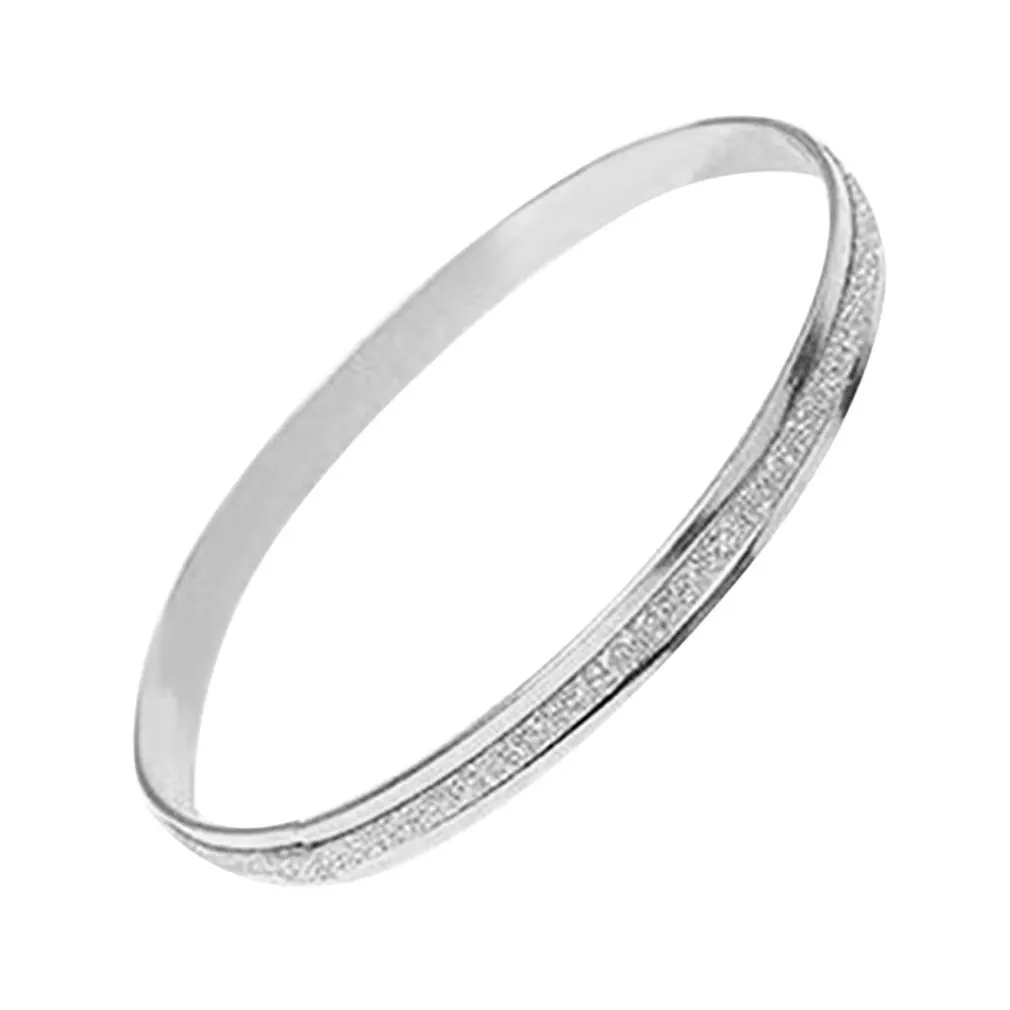 Fashion Women Unique Bracelet Charm Scrub Type Female Ladies Wedding Bracelet Bangle Fine Jewelry Gift