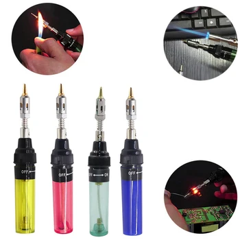 

3 in 1 Butane Gas Welding Soldering Irons 1300 Degree Welding Pen Cordless Burner Blow Torch Gas Soldering Iron Butane Tip Tool
