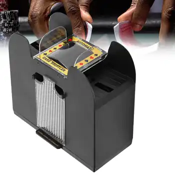 

Card Shuffler Automatic Battery Powered Playing Card Shuffler Machine for 6 Deck Poker for Adults Elderly Massage Instrument