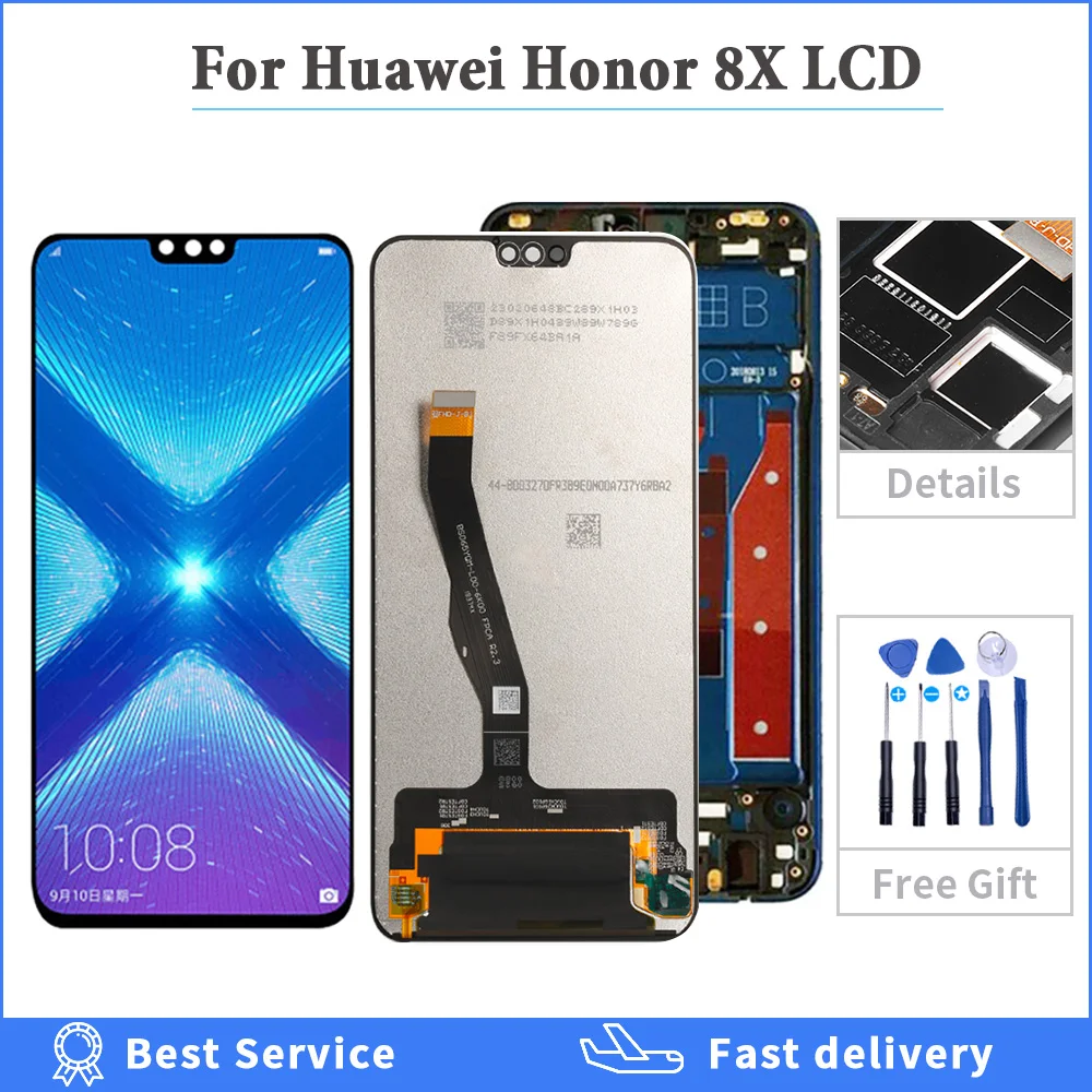 Для Honor 8X JSN-L21 ЖК-дисплей сенсорный экран дигитайзер JSN-L22 L23 L42 LX1 AL00 ЖК-дисплей с рамкой для huawei Honor 8X ЖК-экран