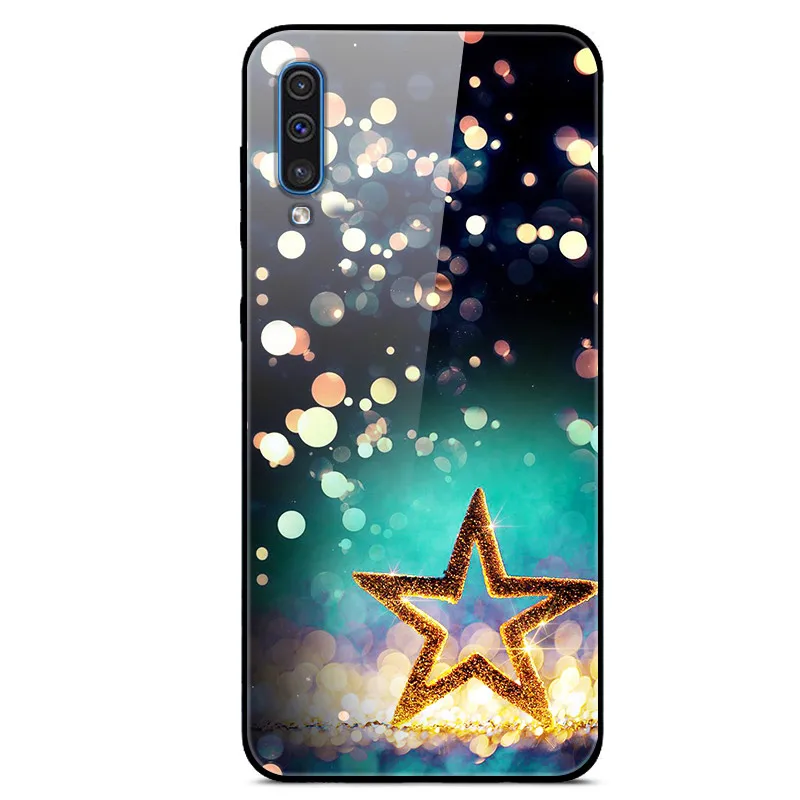 6," Funda для samsung Galaxy A50 чехол стекло твердая задняя крышка чехол для телефона для samsung Galaxy A50 чехол TPU рамка A 50 Coque - Цвет: as photo 34