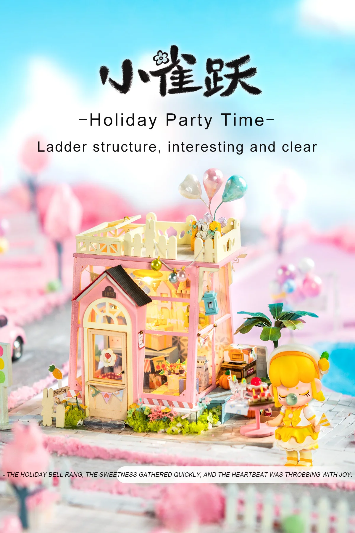 Rolife DIY Miniature Dollhouse | Leisure Time Series II DG152-DG154 (3 Kits)