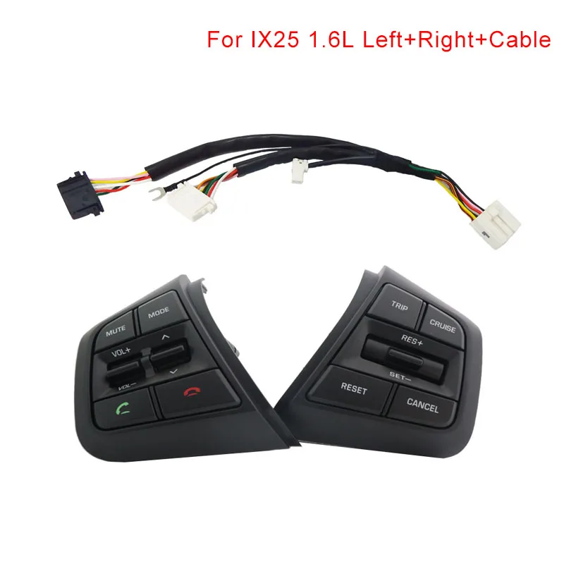 

Car sport steering wheel control buttons knob quick release For Hyundai creta ix25 1.6L omp racing remote cruise control switch