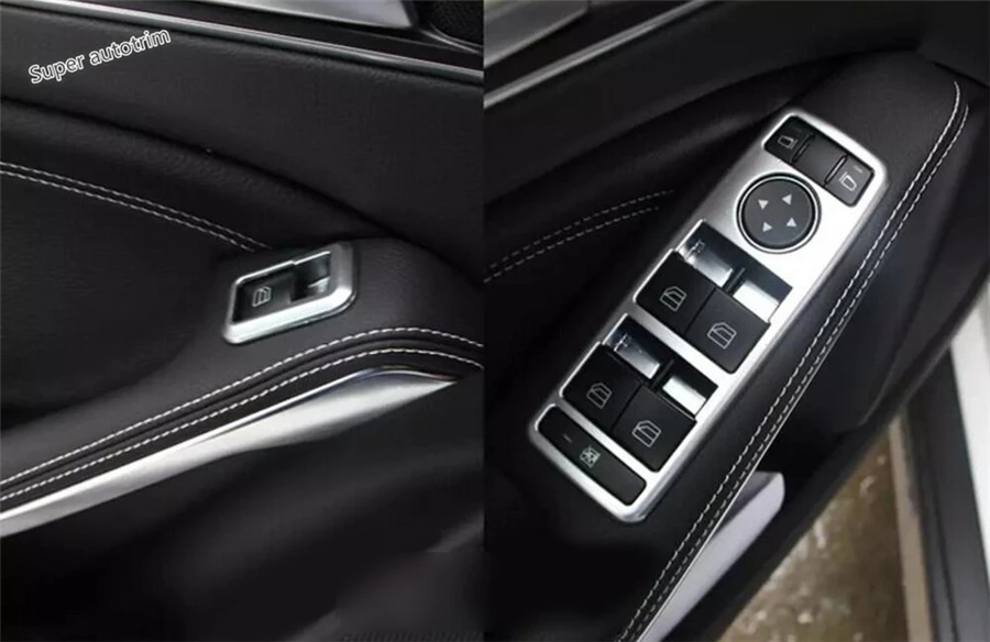 Lapetus Accessories For Mercedes Benz CLA W117 / GLA X156 200 220 2014 - 2019 Car Window Glass Lift Button Panel Cover Trim | Автомобили и