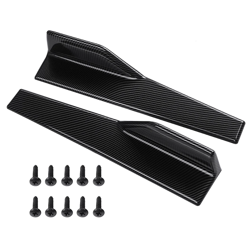 

2pcs 45cm Car Styling Side Skirt Spoiler Rocker Splitter Anti-scratch Winglet Diffuser Bumper Lip Car Body Side Skirt