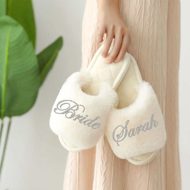 bride squad slippers