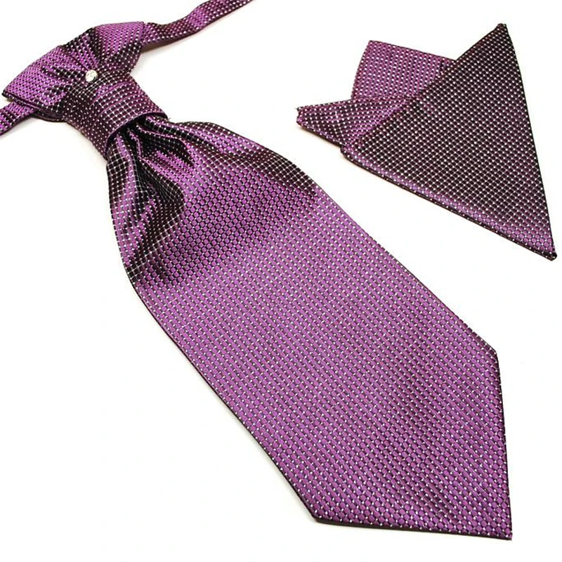 HOOYI набор галстуков шеи галстуки hanky Карманный платок квадратный галстук 20 цветов - Цвет: 4