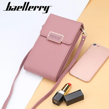 

New 2020 Brand Long Vintage Women Messenger Shoulder Straps Bag Card Holders Women Cell phone Pocket Handbag Ladies Phone Purse