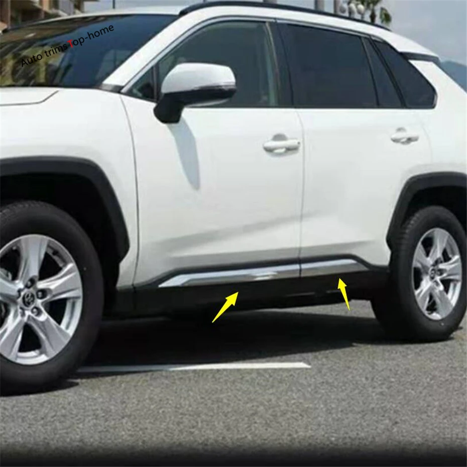 Yimaautotrims линия боковой двери отделка кузова акцент молдинг крышка ободок Стайлинг протектор подходит для TOYOTA RAV4 RAV 4