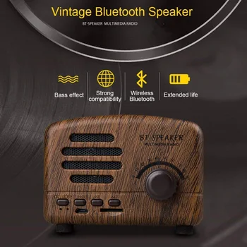 

Portable Radio Retro Nostalgic Creative Gift Wireless Bluetooth Speaker Radio Retro Speaker