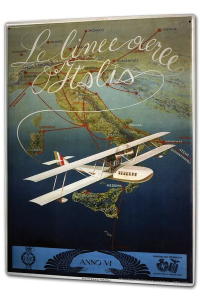 

Tin Sign Retro Flight Italy Coffee Bar Decoration Home Decor