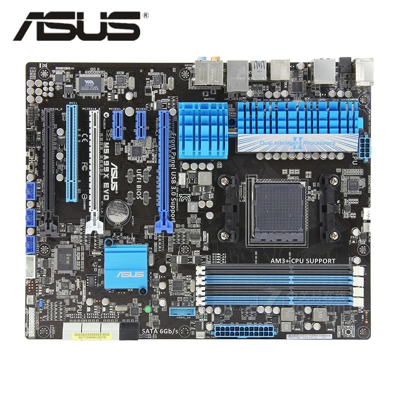 Материнская плата AM3 + ASUS M5A99X EVO материнская по стандарту ATX системная DDR3 для AMD 990X