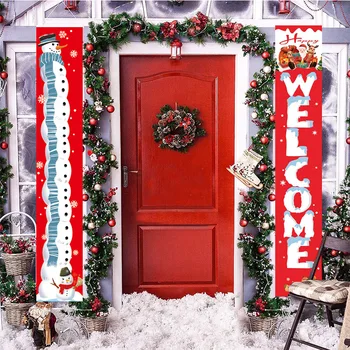 

2021 Christmas Decorations Door Couplet New Year Decorations Home Porch Decor Sign 2020 Merry Christmas Ornaments Xmas Decor