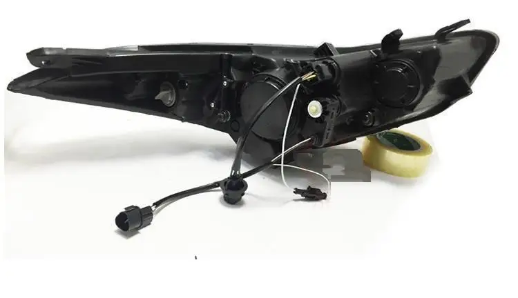 Запчасти лампы Luces Para Drl Авто боковой сигнал поворота ходовые Автомобильные светодиодные фары Задние Автомобильные фары в сборе для hyundai Elantra