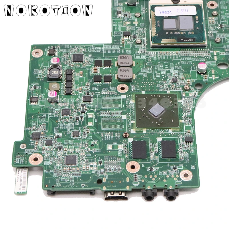 NOKOTION CN-0V20WM 0V20WM материнская плата для ноутбука Dell Inspiron 17R N7010 основная плата DAUM9BMB6D0 HD5470M GPU Бесплатный процессор