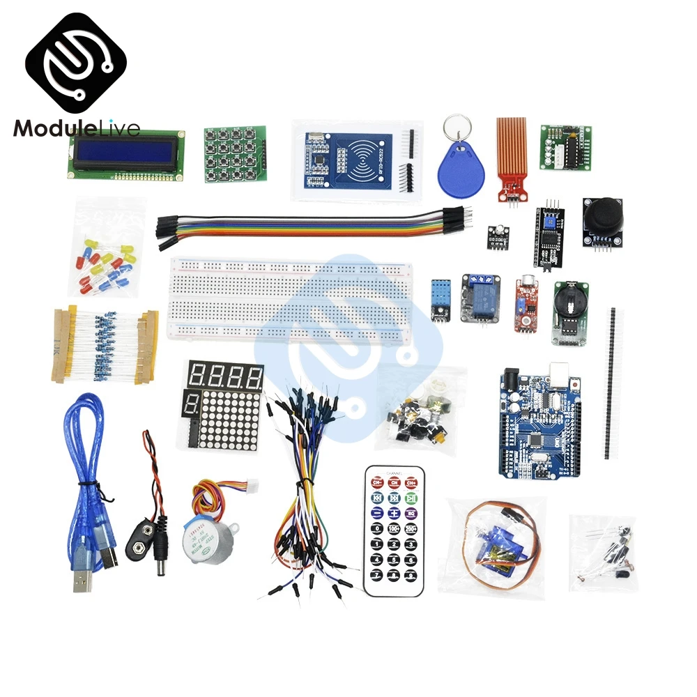 1 комплект DHT11 UNO R3 DIY комплект для Arduino стартер обновленная версия стартера комплект RFID Learn набор lcd 1602 DIY для Arduino Kit