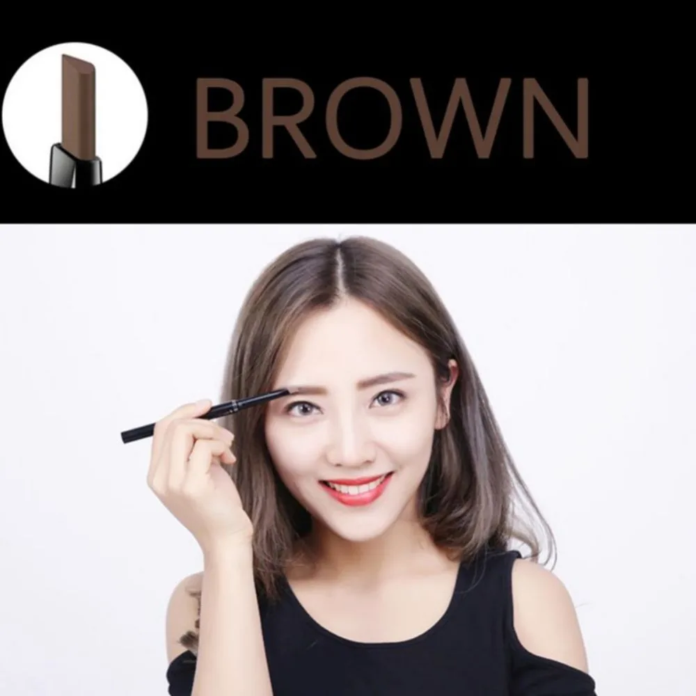 5pcs Women Eyebrow Enhancer Eyebrow Double Headr Long Lasting Eye Brow Shadow Eyebrow Stick Cosmetics Makeup