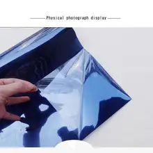 HOHOFILM 50cm x 300cm Blue One Way Mirror Window Film House Decor Reflective 20''x118'' UV Proof Heat Absord