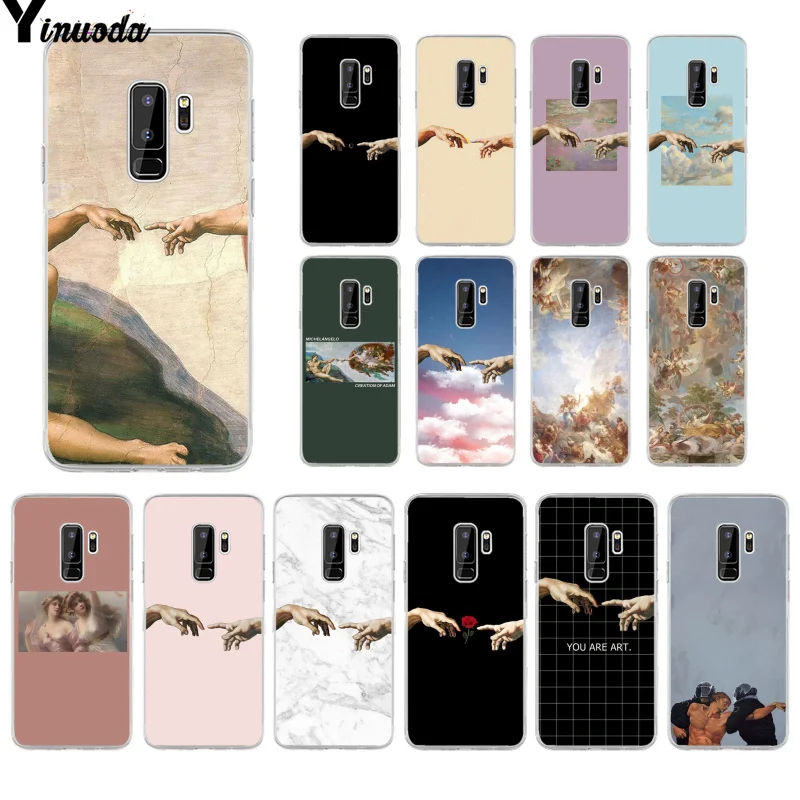 

Yinuoda The Creation of Adam Renaissance painting Phone Case for Samsung S9 S9 plus S10 S6 S6edge S10plus S7 S7edge S8 S8plus