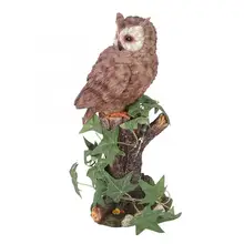 Декоративный светильник для сада на солнечных батареях, имитация смолы, сова, украшение для животных, украшение для газона, Отпугиватель вредителей, Отпугиватель сада