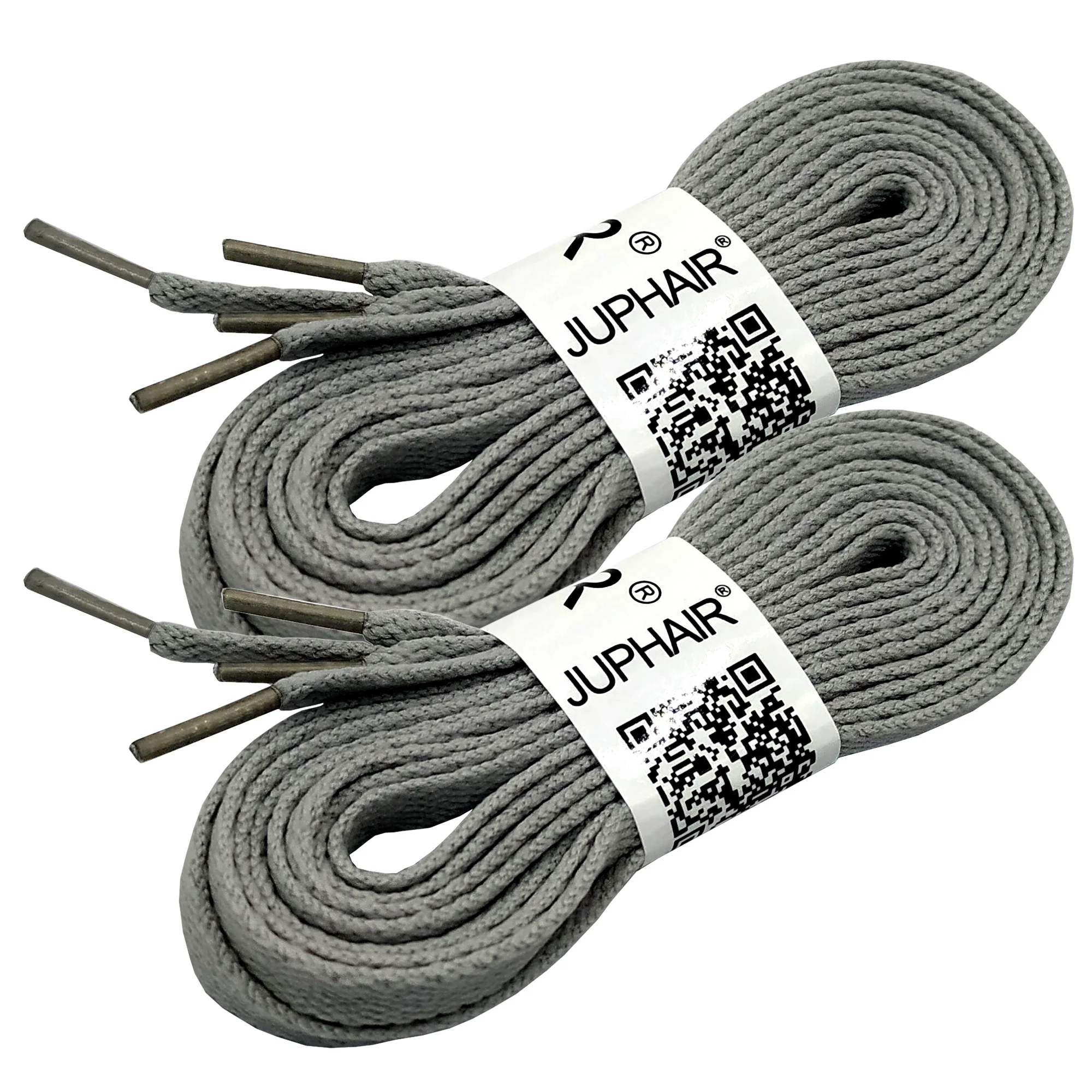 21 Dark Grey 2 пары плоских хлопковых шнурков, подходят для мужчин, женщин, детей, тапки, шнурки для спортивной обуви, белые 120 см мягкие шнурки, бренд JUPHAIR, высокое качество - Цвет: 21 Dark Grey