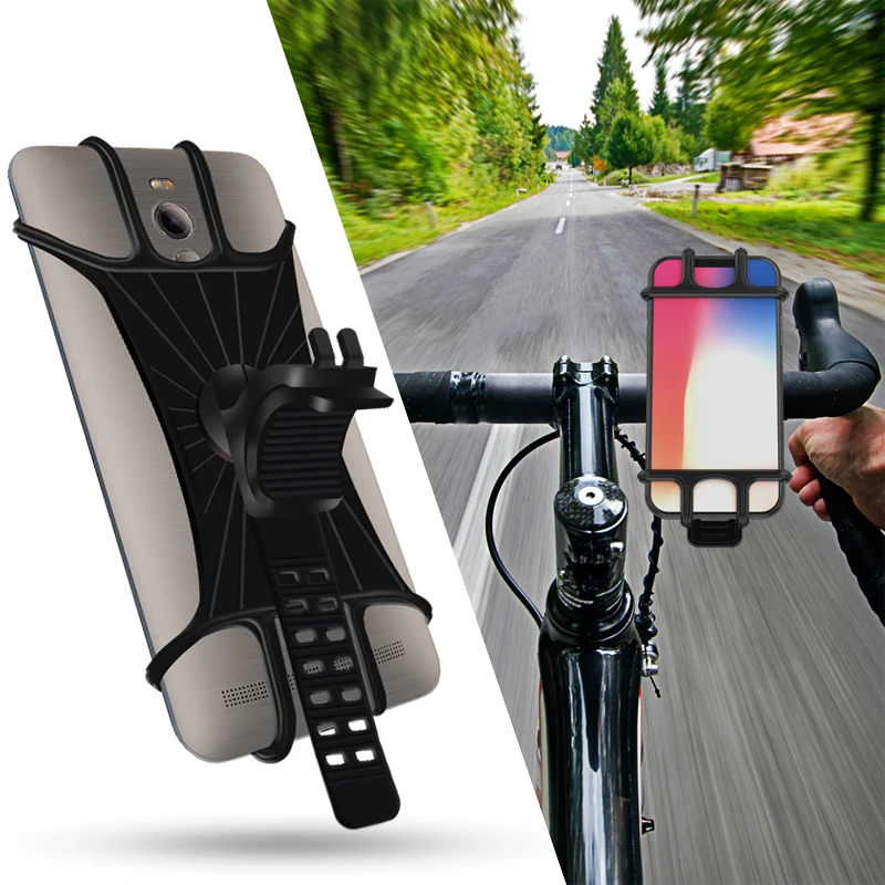 

Driving mobile phone bracket for iPhone Samsung universal mobile phone bracket bicycle handlebar clip bracket GPS bracket