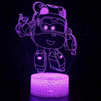 

3D Night Light Led Colorful Touch Remote Control Desk Lamp Usb Creative Valentine's Day Gift Light