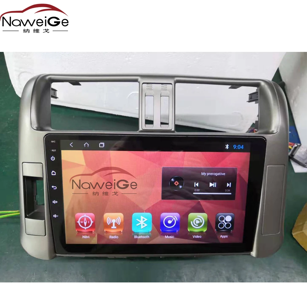 NaweiGe 9 дюймов Android автомобильный dvd для Toyota Prado FJ150 2010-2013 автомобильный dvd gps навигация стерео головное устройство центральный мультимедийный аудио