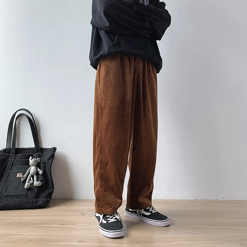 Autumn Winter Corduroy Pants Men Casual 