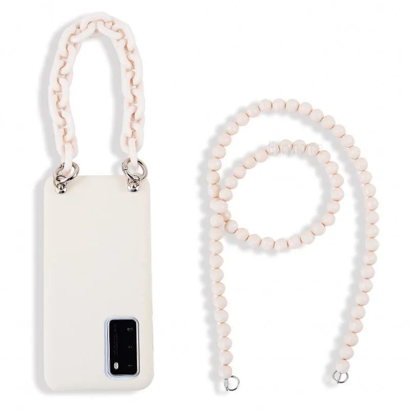 Crossbody Case For Xiaomi Redmi Note 9 Pro 10 8T 8 9S 9T POCO X3 NFC Mi 10T Pro Necklace Strap Lanyard Liquid Silicone Cover