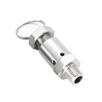 

1/4" DN8 Male Threaded Stainless Steel 304 Pressure Relief Valve Air Compressor