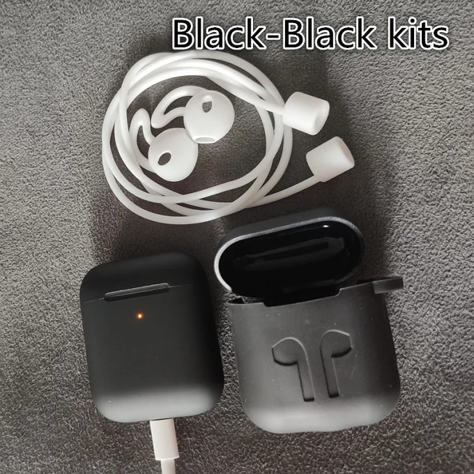 i9000 Pro tws 1:1 в уши обнаружения 1536u умный датчик всплывающие Bluetooth наушники pk i80 i200 i500 i1000 i9000 tws i10000 tws - Цвет: Black and Black kits