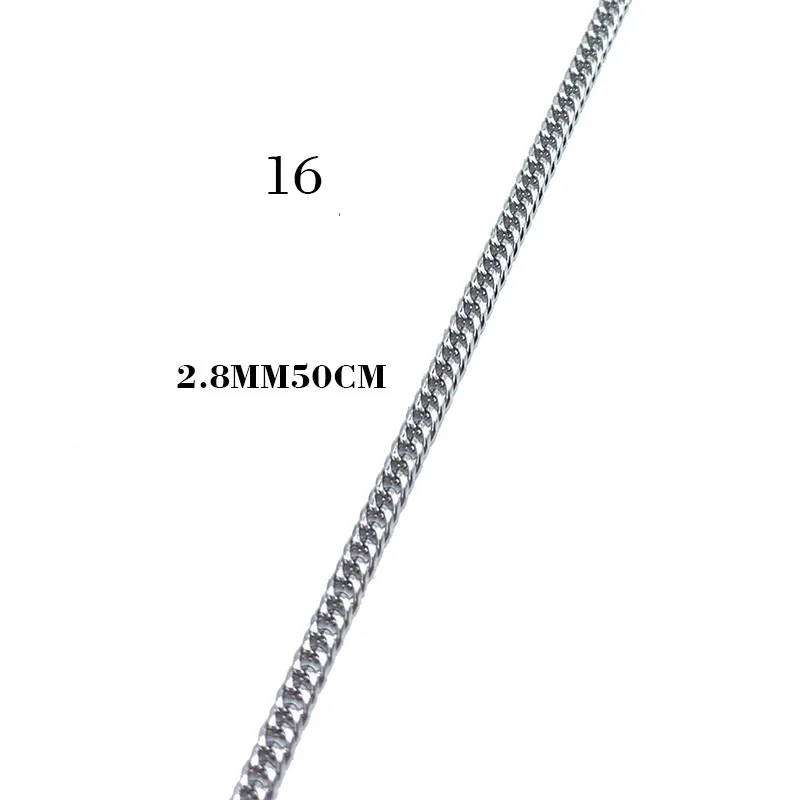 USENSET, звено, ожерелье s 304, цепи из нержавеющей стали, никогда не стираются, цветная бусина, коробка, киль, подвеска, ожерелье, ювелирные изделия, подарки - Окраска металла: 16